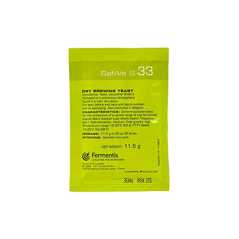 Fermentis - SafAle S-33, 11,5 g. trgr