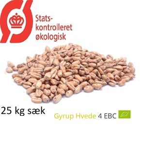 kologisk Hvede malt - Gyrup Grdmalt, ebc 4, pr. 25 kg.