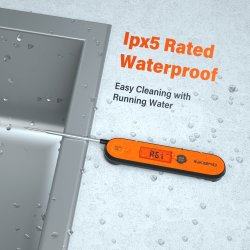 Inkbird Digital Food Thermometer - IHT-1P, l og mad termometer genopladelig med usb stik