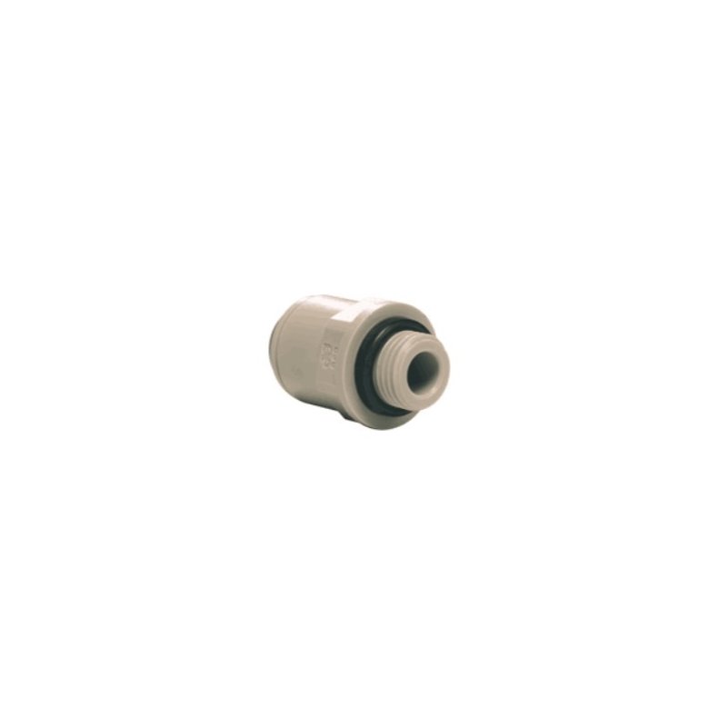 John Guest - Fitting, Straight 9,5mm (3/8") - 3/8" Han skruegevind