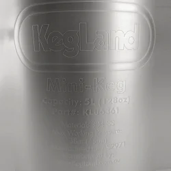 Kegland - Mini Keg 5L, inklusiv tapping head