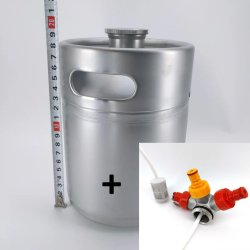 Kegland - Mini Keg 2L, inklusiv tapping head