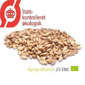 kologisk Munich malt - Gyrup Grdmalt, ebc 20 - 25, pr. 100 g.