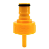 Rengrings- og karboneringsventil i plast - Gul