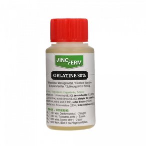 Gelatine til klaring af �l, 100ml 30% opl�sning